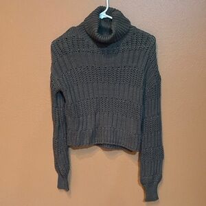Aeropostale Charcoal Knit Turtleneck Sweater